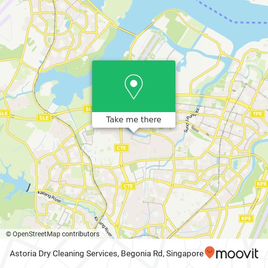 Astoria Dry Cleaning Services, Begonia Rd map