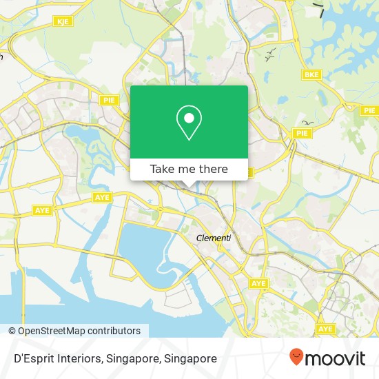 D'Esprit Interiors, Singapore map