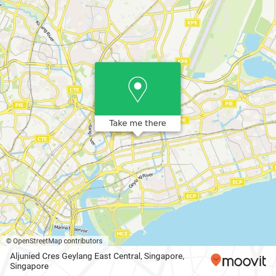 Aljunied Cres Geylang East Central, Singapore map