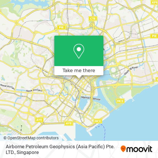 Airborne Petroleum Geophysics (Asia Pacific) Pte. LTD. map