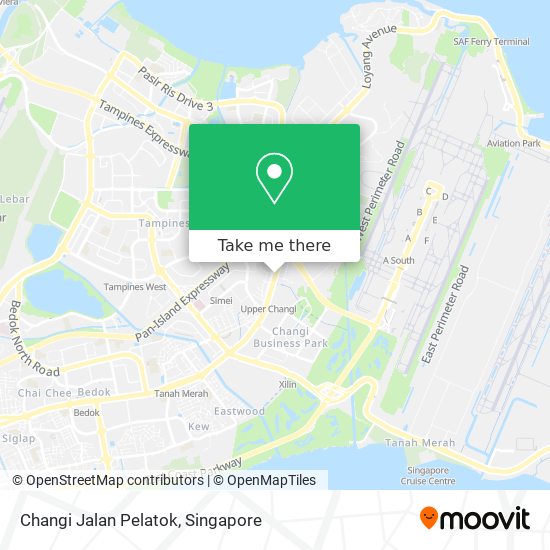 Changi Jalan Pelatok map