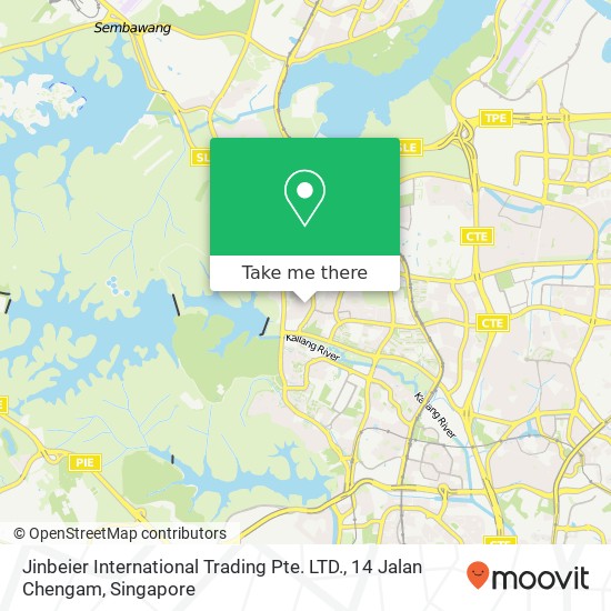 Jinbeier International Trading Pte. LTD., 14 Jalan Chengam地图