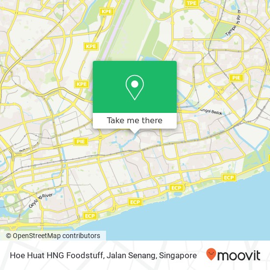 Hoe Huat HNG Foodstuff, Jalan Senang map