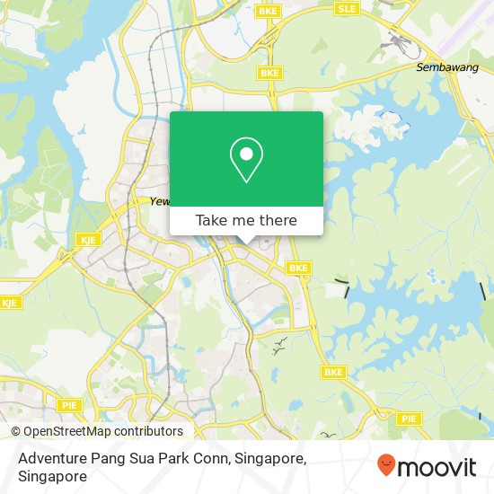 Adventure Pang Sua Park Conn, Singapore map