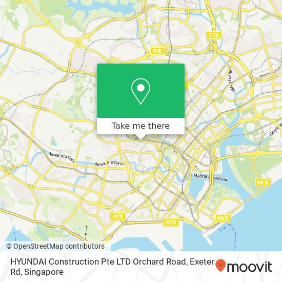 HYUNDAI Construction Pte LTD Orchard Road, Exeter Rd map