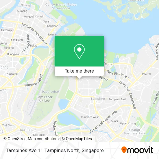 Tampines Ave 11 Tampines North地图