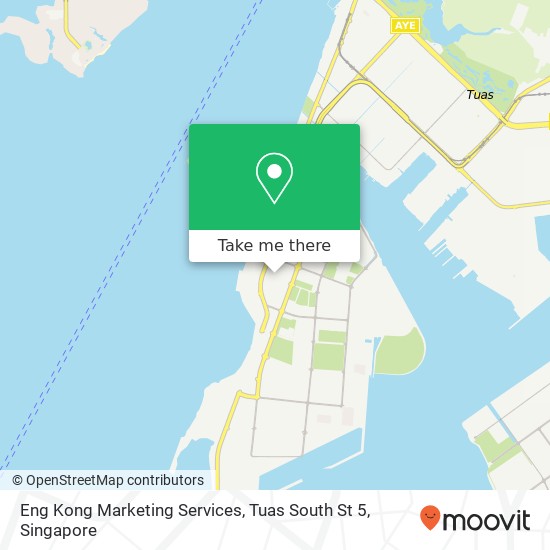 Eng Kong Marketing Services, Tuas South St 5 map