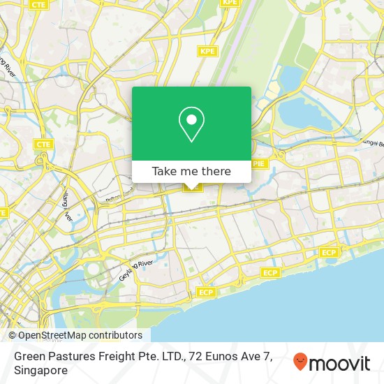 Green Pastures Freight Pte. LTD., 72 Eunos Ave 7 map