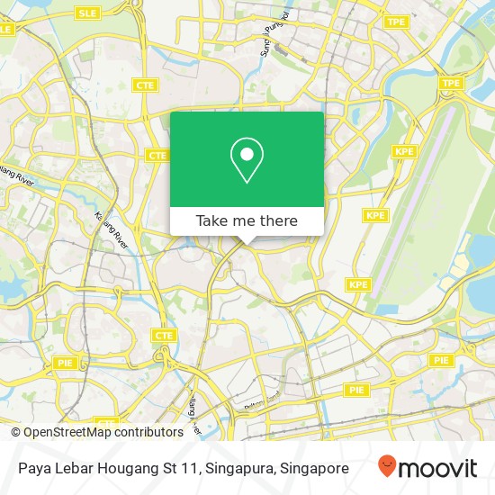 Paya Lebar Hougang St 11, Singapura map