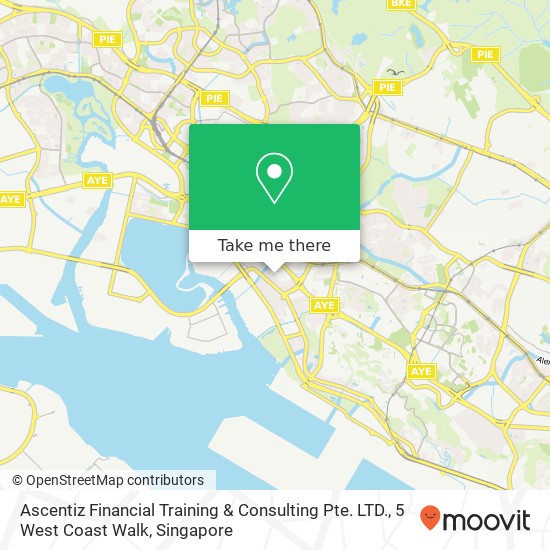 Ascentiz Financial Training & Consulting Pte. LTD., 5 West Coast Walk地图