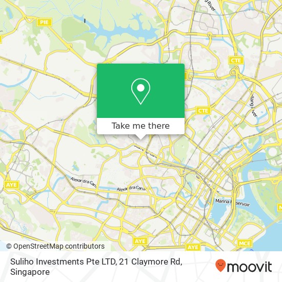 Suliho Investments Pte LTD, 21 Claymore Rd地图