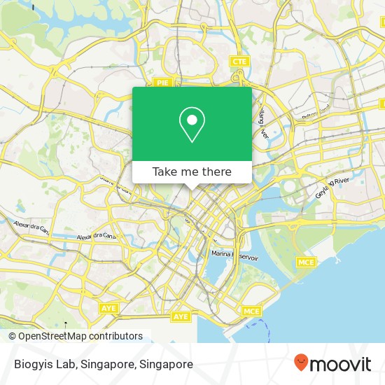 Biogyis Lab, Singapore map