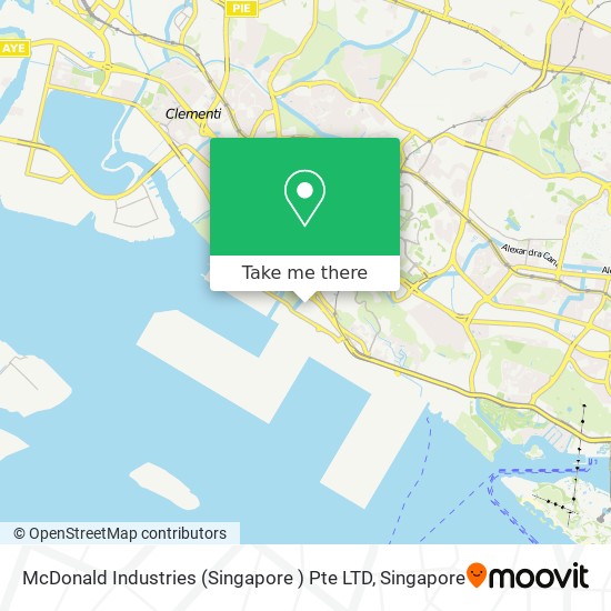 McDonald Industries (Singapore ) Pte LTD map