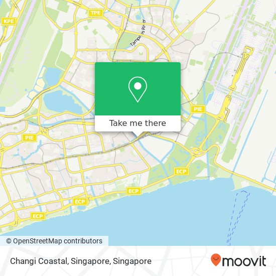 Changi Coastal, Singapore map