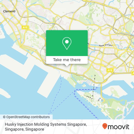 Husky Injection Molding Systems Singapore, Singapore map