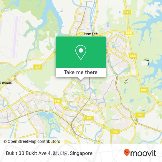 Bukit 33 Bukit Ave 4, 新加坡地图