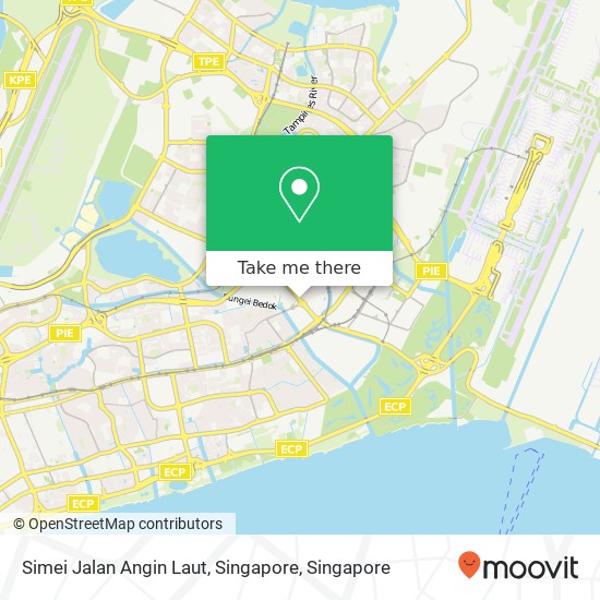 Simei Jalan Angin Laut, Singapore map