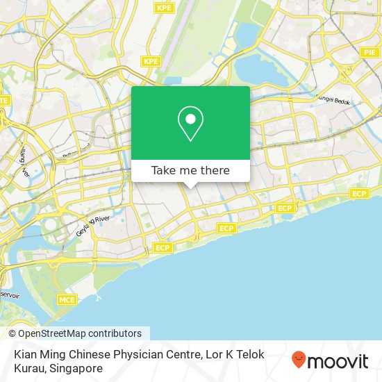 Kian Ming Chinese Physician Centre, Lor K Telok Kurau map