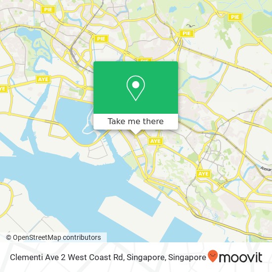 Clementi Ave 2 West Coast Rd, Singapore map