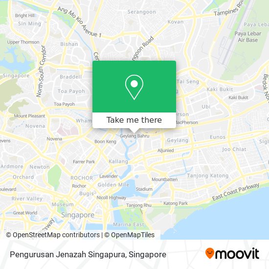 Pengurusan Jenazah Singapura map