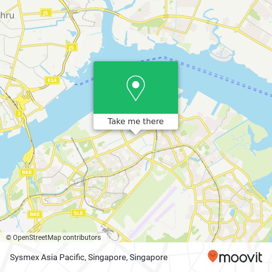 Sysmex Asia Pacific, Singapore map