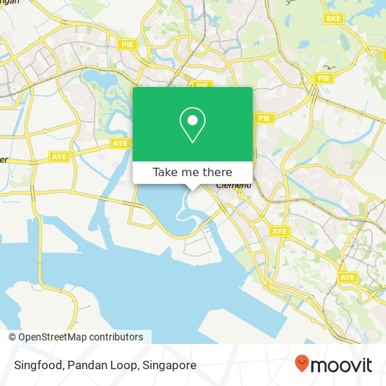 Singfood, Pandan Loop map