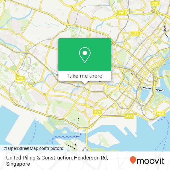 United Piling & Construction, Henderson Rd map