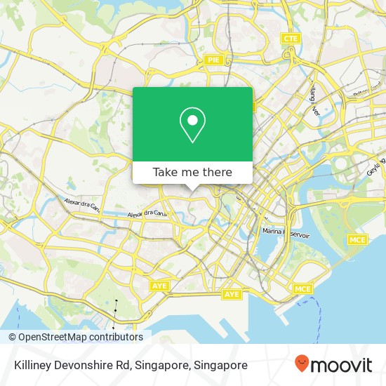 Killiney Devonshire Rd, Singapore map