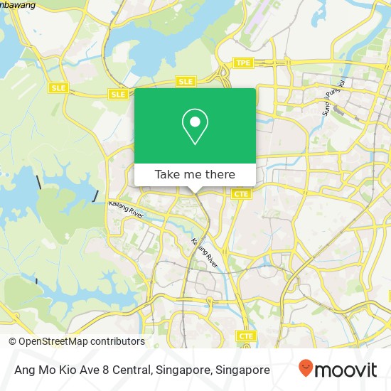 Ang Mo Kio Ave 8 Central, Singapore map