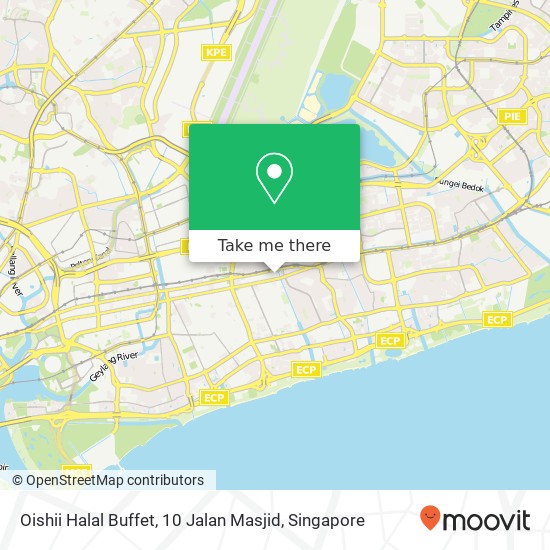 Oishii Halal Buffet, 10 Jalan Masjid map