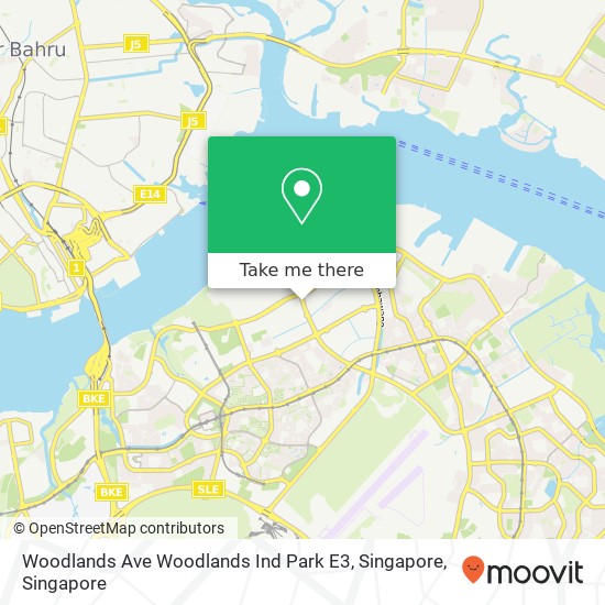 Woodlands Ave Woodlands Ind Park E3, Singapore map