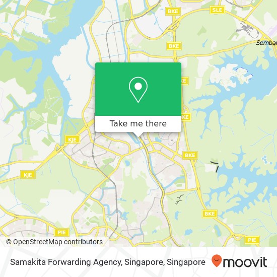 Samakita Forwarding Agency, Singapore map