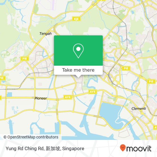 Yung Rd Ching Rd, 新加坡 map