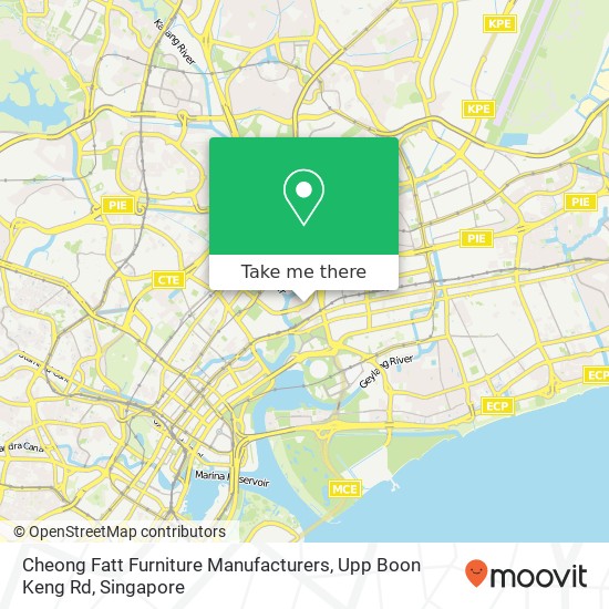 Cheong Fatt Furniture Manufacturers, Upp Boon Keng Rd map