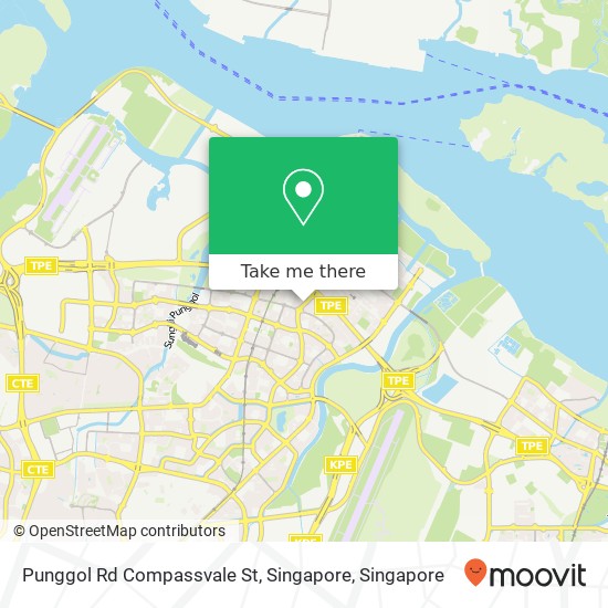 Punggol Rd Compassvale St, Singapore地图