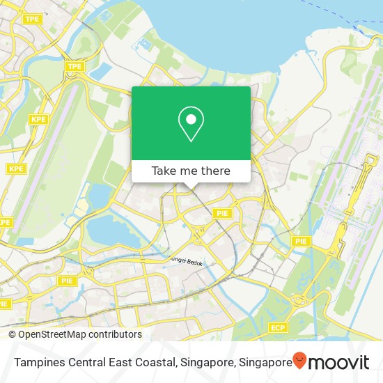 Tampines Central East Coastal, Singapore地图