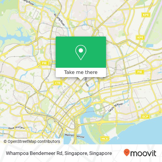 Whampoa Bendemeer Rd, Singapore map