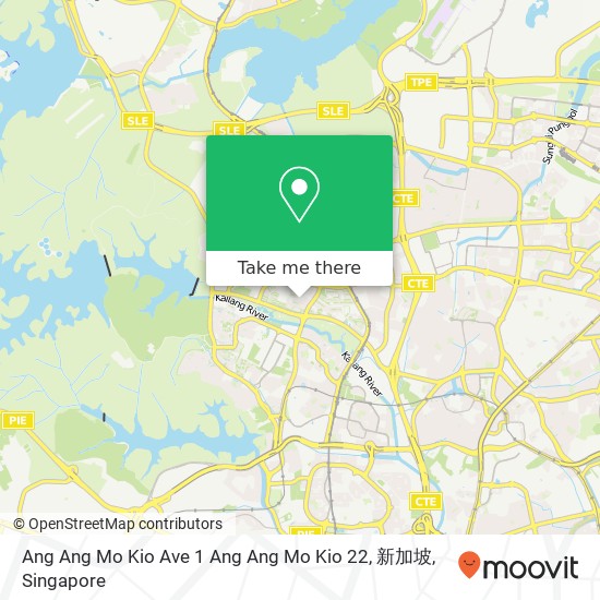 Ang Ang Mo Kio Ave 1 Ang Ang Mo Kio 22, 新加坡 map