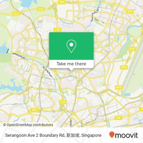 Serangoon Ave 2 Boundary Rd, 新加坡地图