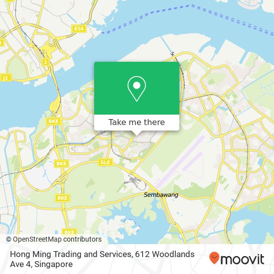 Hong Ming Trading and Services, 612 Woodlands Ave 4地图