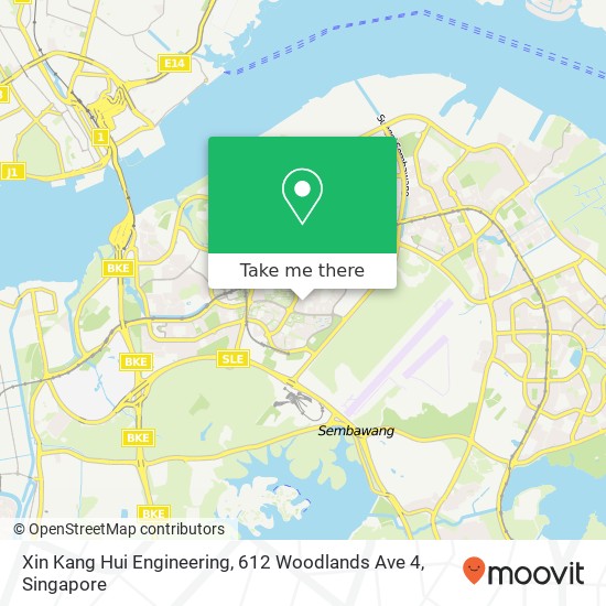 Xin Kang Hui Engineering, 612 Woodlands Ave 4 map