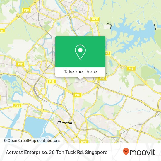 Actvest Enterprise, 36 Toh Tuck Rd map