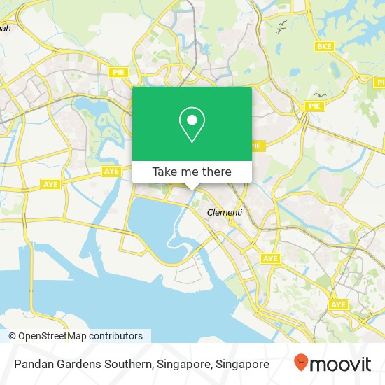 Pandan Gardens Southern, Singapore map