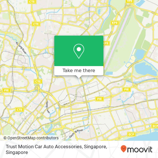 Trust Motion Car Auto Accessories, Singapore map