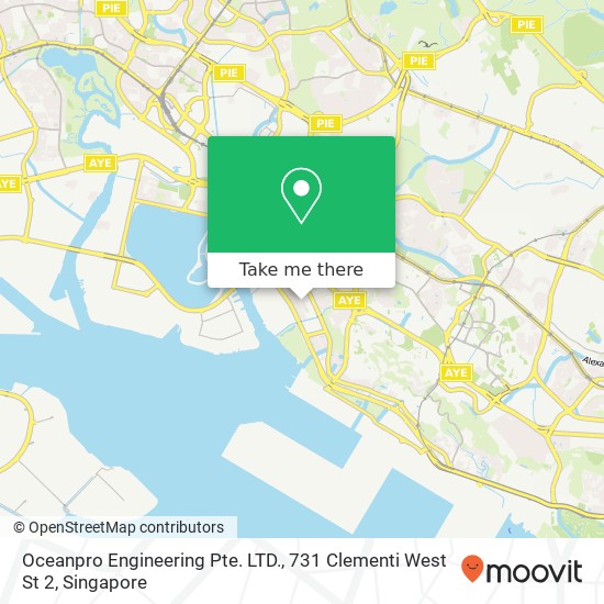 Oceanpro Engineering Pte. LTD., 731 Clementi West St 2 map