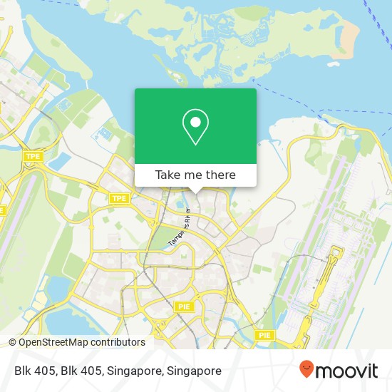Blk 405, Blk 405, Singapore map