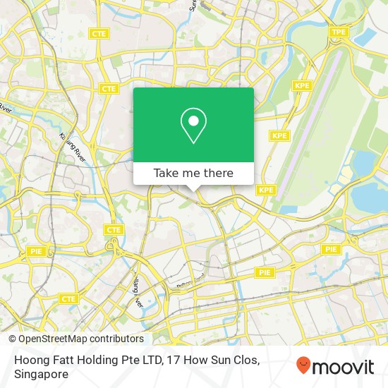 Hoong Fatt Holding Pte LTD, 17 How Sun Clos map