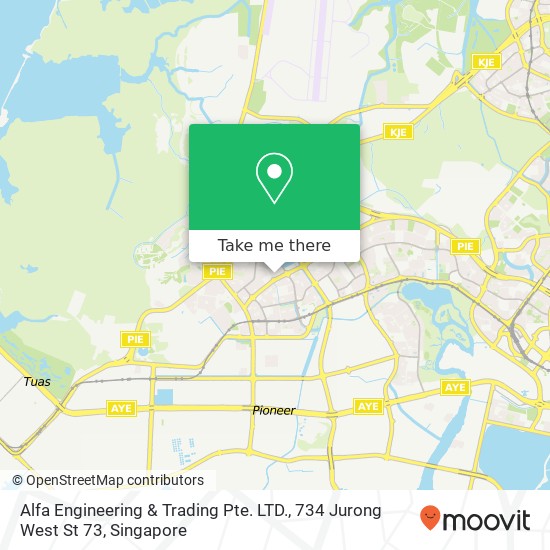 Alfa Engineering & Trading Pte. LTD., 734 Jurong West St 73 map