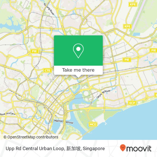 Upp Rd Central Urban Loop, 新加坡 map
