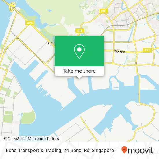 Echo Transport & Trading, 24 Benoi Rd map